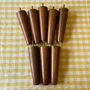 Set of Wooden Furniture Legs West Elm 8 Legs Mid Century Sofa legs